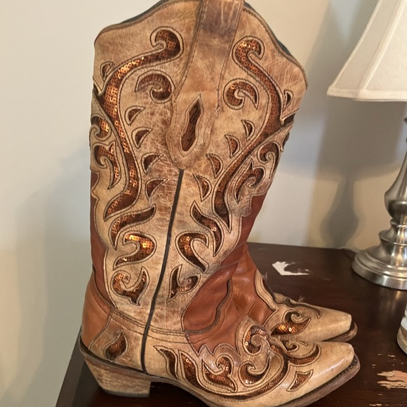 Corral Brown Sparkling Boots - Picture 3 of 6